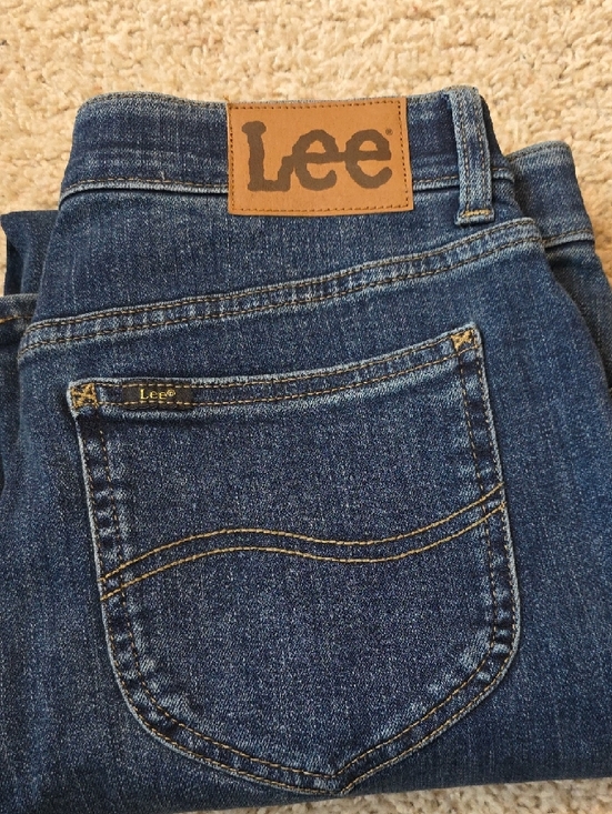 Lee Denim - Lee Women's Dark Blue Jeans Elastic Lined Waist Size 8 Short